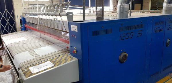 Lapauw two roll x 3300mm x 1200mm steam heated ironer, 2007